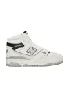 New Balance High-top Sneakers With Perforated Detailing In White