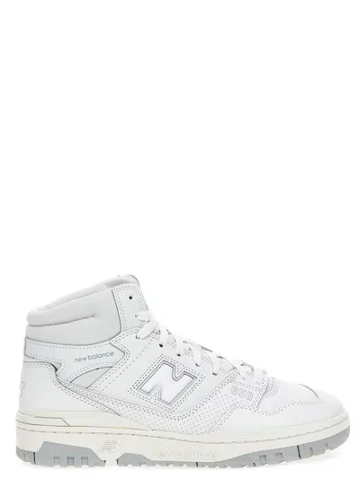 New Balance Rubber Sole Sneakers With Perforated Design In White