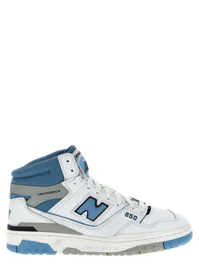 New Balance Sneakers Alte 650 In Pelle In Bianco