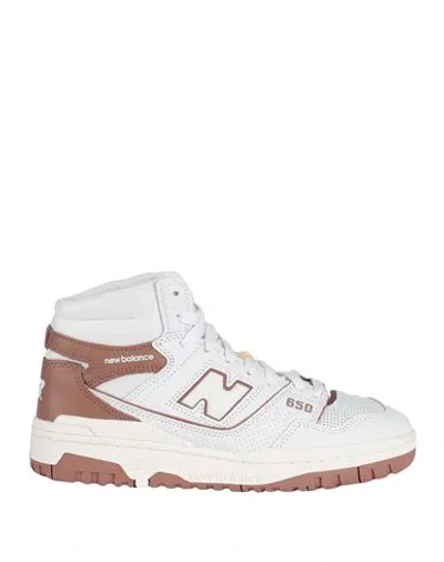 NEW BALANCE NEW BALANCE 650 WOMAN SNEAKERS WHITE SIZE 7 LEATHER