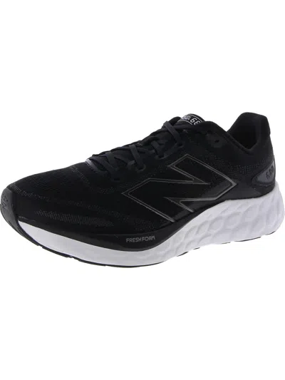 New Balance 680v8 Mens Fitness Workout Running & Training Shoes In Black/grey/white
