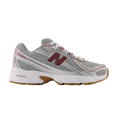 Pre-owned New Balance 740 Big Kid 'silver Metallic Monarch Burgundy' | Grey | Kid's Size 6 In Gray