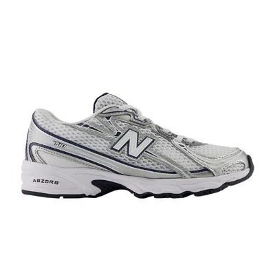 Pre-owned New Balance 740 Bungee Lace Little Kid Wide 'navy White' | Kid's Size 13
