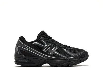 Pre-owned New Balance 740 Bungee Lace Sneakers In Black/grey/silver In Multi