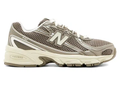Pre-owned New Balance 740 Bungee Lace Sneakers In Brown/beige
