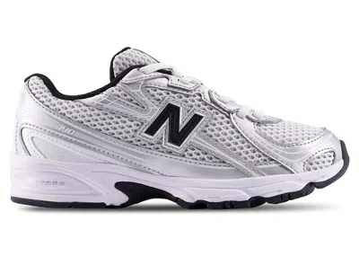 Pre-owned New Balance 740 Bungee Lace Sneakers In Grey/black In Multi