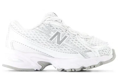 Pre-owned New Balance 740 Bungee Lace Sneakers In White/silver Metallic