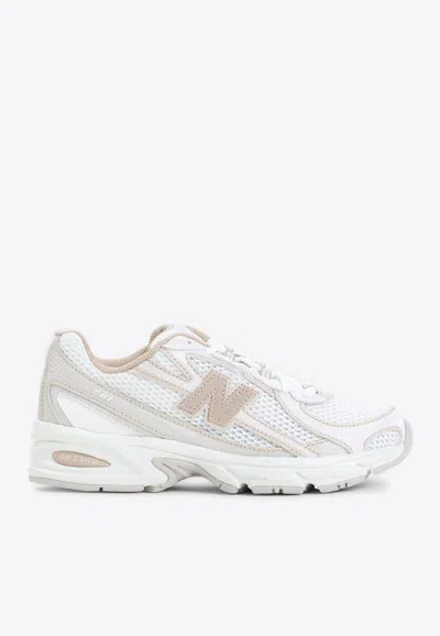 New Balance 740 Low-top Sneakers In Incense With Angora And Timberwolf In White