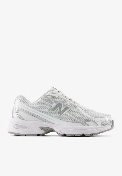 New Balance Women's 740 Sneaker In White With Silver Metallic And Reflection At Urban Outfitters In Multi