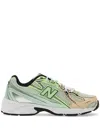 New Balance Mens Seasalt Castlerock 9060 Leather And Mesh Low-top Trainers In Green