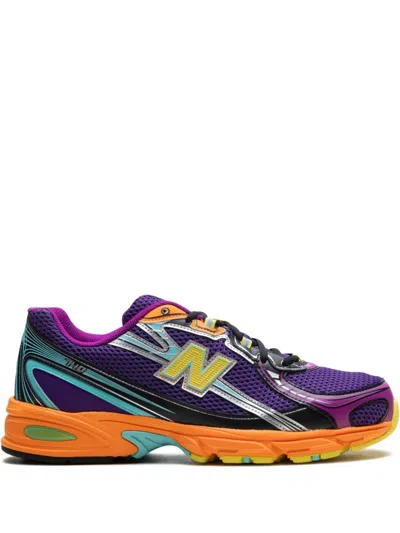 New Balance 740 Leather-trimmed Mesh Sneakers In Purple