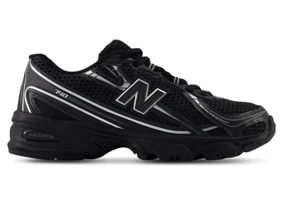 Pre-owned New Balance 740 Sneakers In Black/silver Metallic