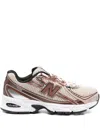 New Balance Multicolor Low Top Sneakers With Logo Patch On Side And Tongue And Perforated Panels In Tech Fabric  In Neutral