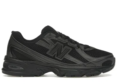 Pre-owned New Balance 740 Triple Sneakers Incement In Black/black Cement