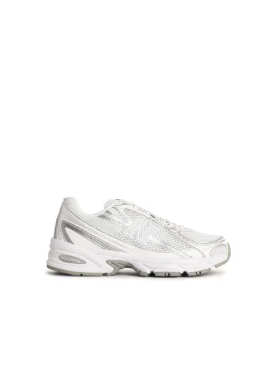 New Balance '740' White Fabric Blend Sneakers
