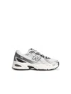 New Balance '740' White Fabric Blend Sneakers In White
