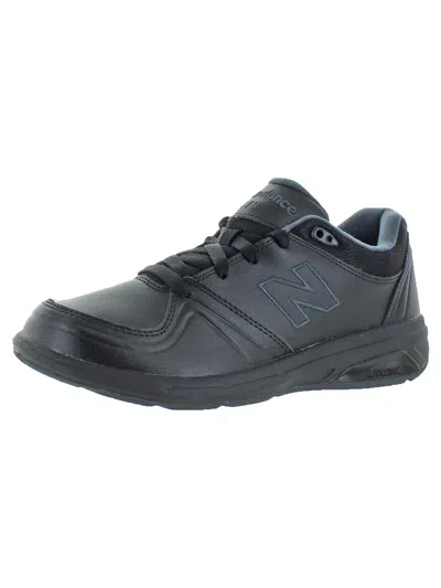 New Balance 813 Womens Leather Sneakers Walking Shoes In Black