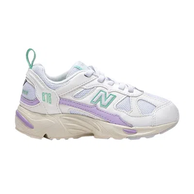 Pre-owned New Balance 878 Little Kid Wide 'white Violet' | Kid's Size 11