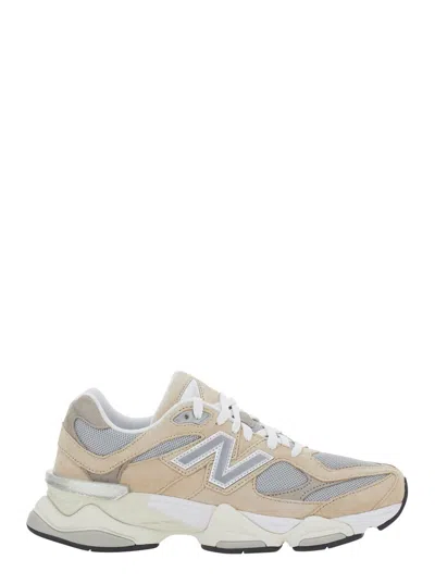 New Balance 9060 Brown Sneaker With Side Logo And Chunky Sole In Suede Unisex In Neutral
