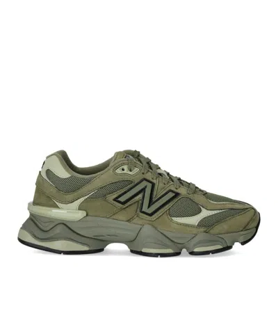 New Balance 9060 Dark Olive Sneaker In Green