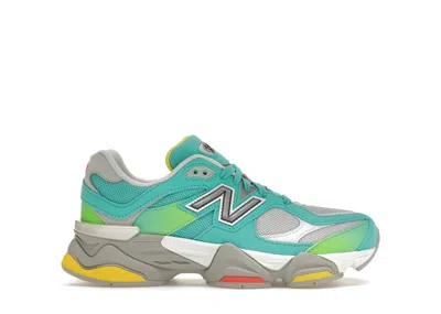 Pre-owned New Balance 9060 Dtlr Cyan Burst Sneakers In Virtual Blue/white/reflection Grey In Multi