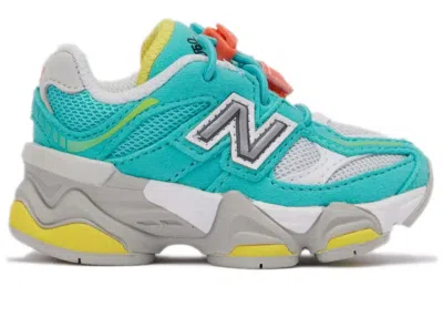 Pre-owned New Balance 9060 Dtlr Cyan Burst Sneakers In Virtual Blue/white/reflection Grey In Multi