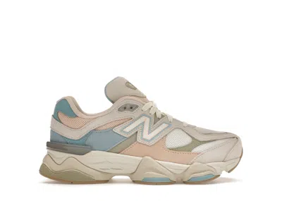 Pre-owned New Balance 9060 Festival Pack Sneakers In Beige/off White/blue