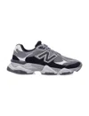 New Balance Mens Black Grey Grey 9060 Suede And Mesh Low-top Trainers In Gray