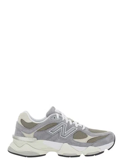 New Balance 9060 Grey Sneaker With Side Logo And Chunky Sole In Suede Unisex In Gray