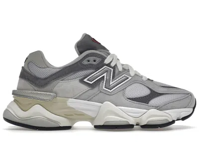 Pre-owned New Balance 9060 Grey Sneakers In Rain Cloud/castlerock