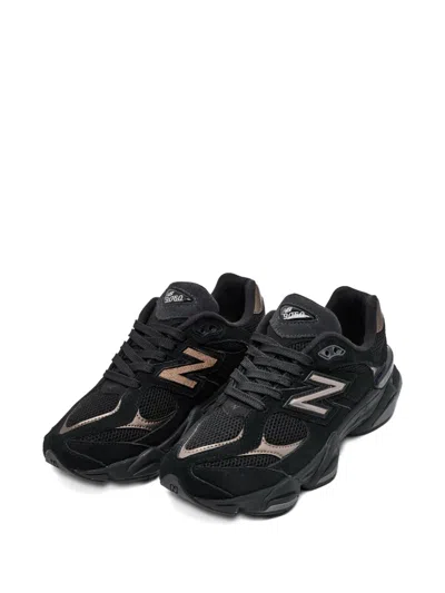 New Balance 9060 Gs Overlay Sneakers In Black