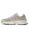 New Balance Beige Suede Leather And Fabric 9060 Sneakers