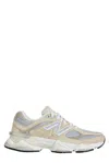 New Balance Beige Suede Leather And Fabric 9060 Sneakers In Multi