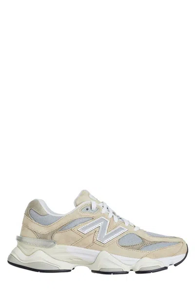 New Balance Beige Suede Leather And Fabric 9060 Sneakers In Multi