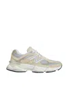 New Balance Beige Suede Leather And Fabric 9060 Sneakers