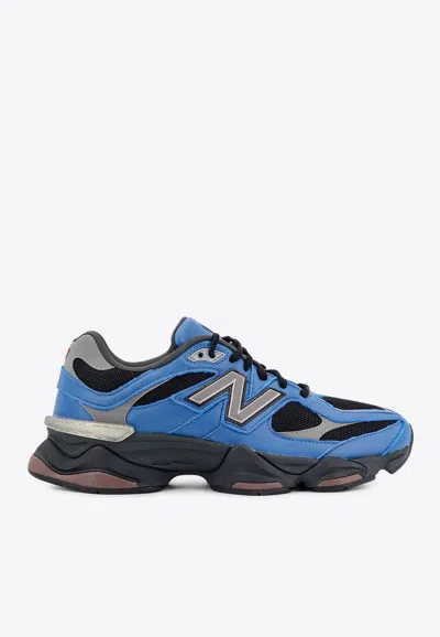 New Balance 9060 Leather And Mesh Low-top Sneakers In Blue