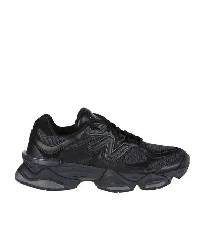 New Balance 9060 Leather Sneakers In Black