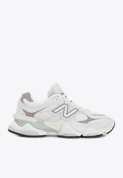 New Balance 9060 Low-top Sneakers In Light Lilac And White