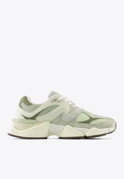 New Balance 9060 Low-top Sneakers In Olivine In Gray