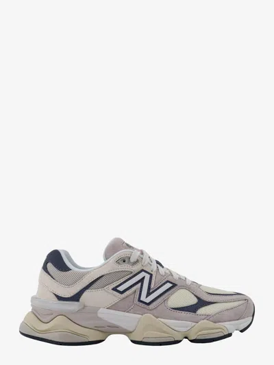 New Balance 9060 Low-top Suede And Mesh Sneakers In Moonrock Light Grey/blue