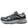 New Balance 9060 Mesh Low-top Sneakers With Suede Inserts In Blue