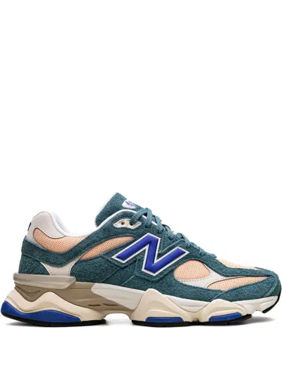 NEW BALANCE 9060 "NEW SPRUCE/PURPLE" SNEAKERS