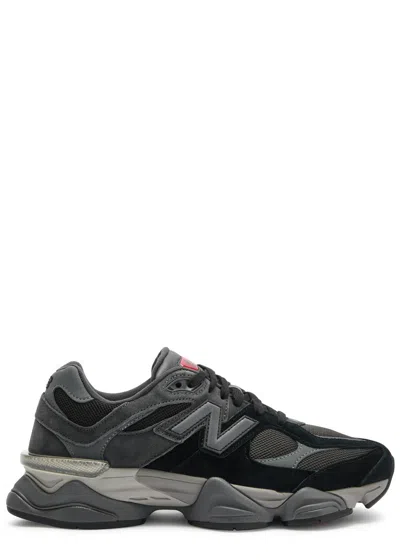 New Balance 9060 Panelled Mesh Sneakers In Black