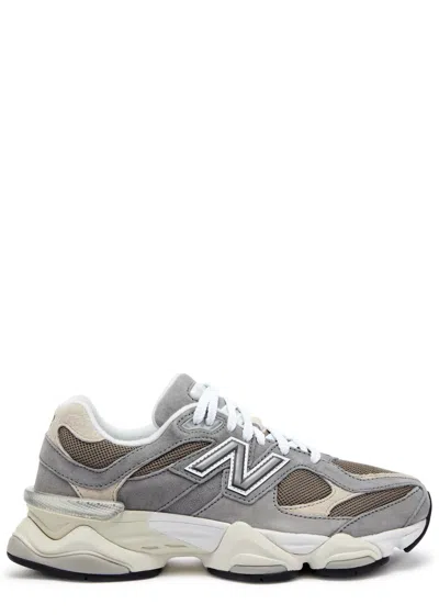 New Balance 9060 Panelled Mesh Sneakers In Grey