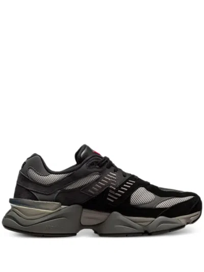 New Balance 9060 Panelled Sneakers In Black