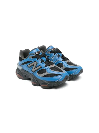 New Balance Kids' 9060 Faux Leather Lace-up Sneakers In Blue