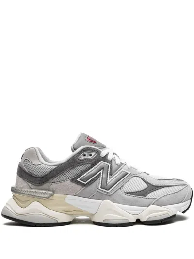 New Balance Grey Low Top Sneakers With Logo Detail On The Side In Suede And Tech Fabric Man In Gray