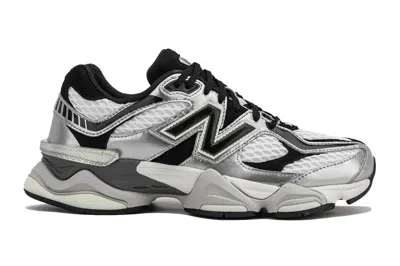 Pre-owned New Balance 9060 Shoe Palace Metallic In Silver/black