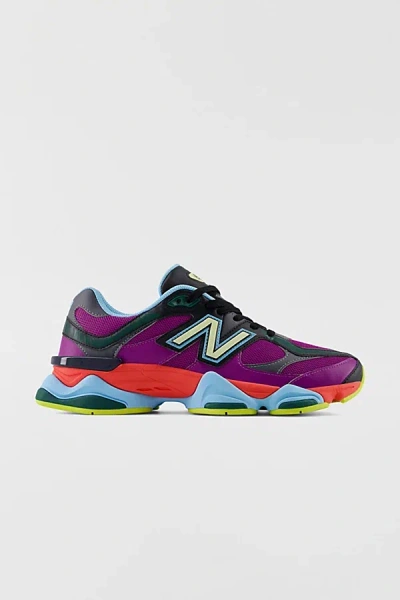 New Balance 9060 Sneaker In Purple Fuchsia/blast Red, Women's At Urban Outfitters In Purple Fuchsia/blast Red