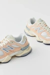 New Balance 9060 Sneaker In Vintage Rose/sea Salt/silver Metallic, Women's At Urban Outfitters